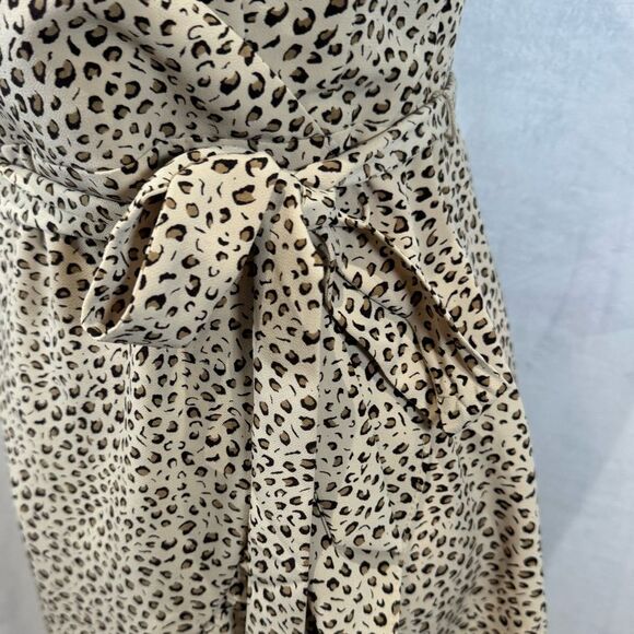 Sanctuary leopard print belted faux wrap dress size 2 - Picture 6 of 9